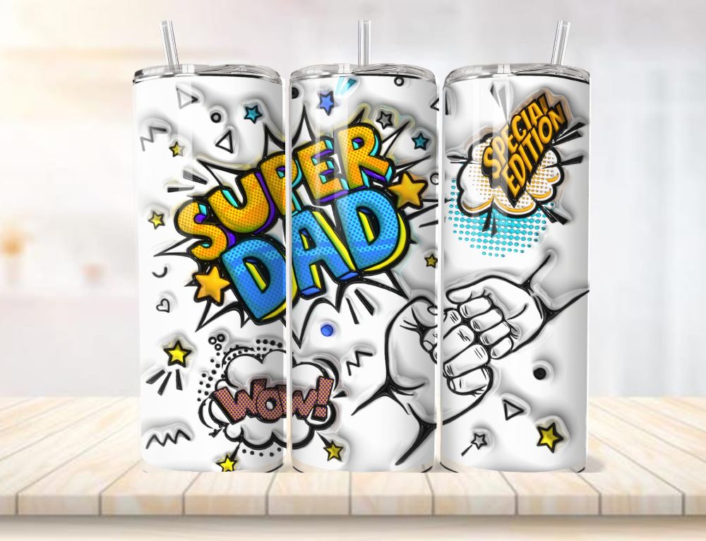Dad and childrens fists 20oz vacuum insulated tumblers - Image 2