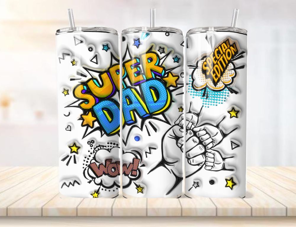 Dad and childrens fists 20oz vacuum insulated tumblers - Image 4