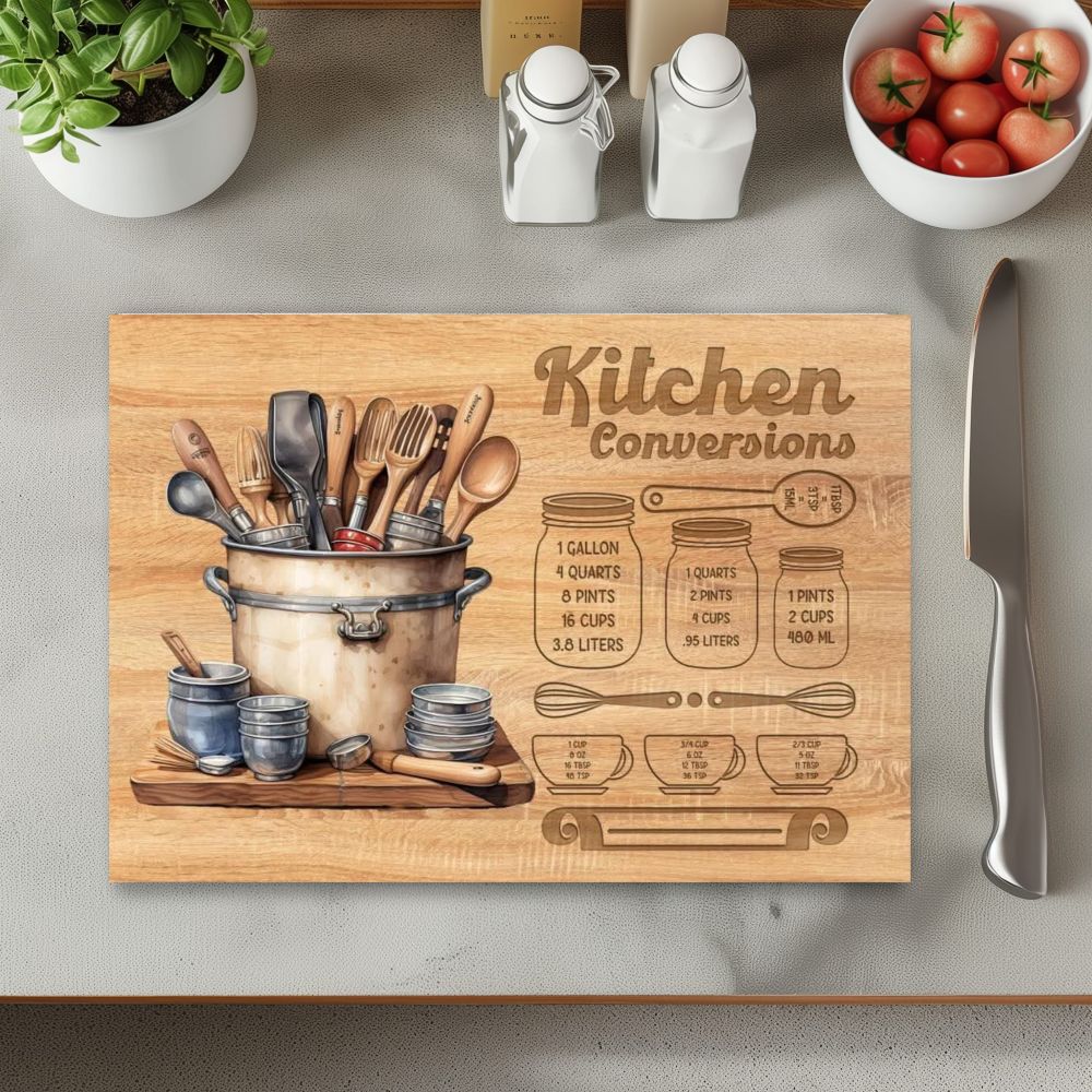 Kitchen conversions wood effect chopping board (slough) - Image 3