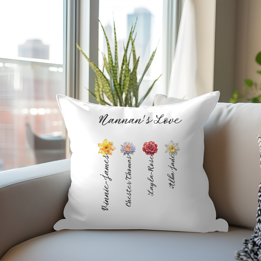 Personalised family cushion cover including insert - Image 2