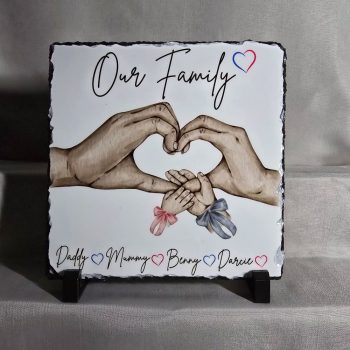 Heart handts Photo Slate