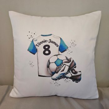 Personalised football cushion