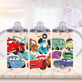 kids cars 12oz vacuum insulated sippy cup.