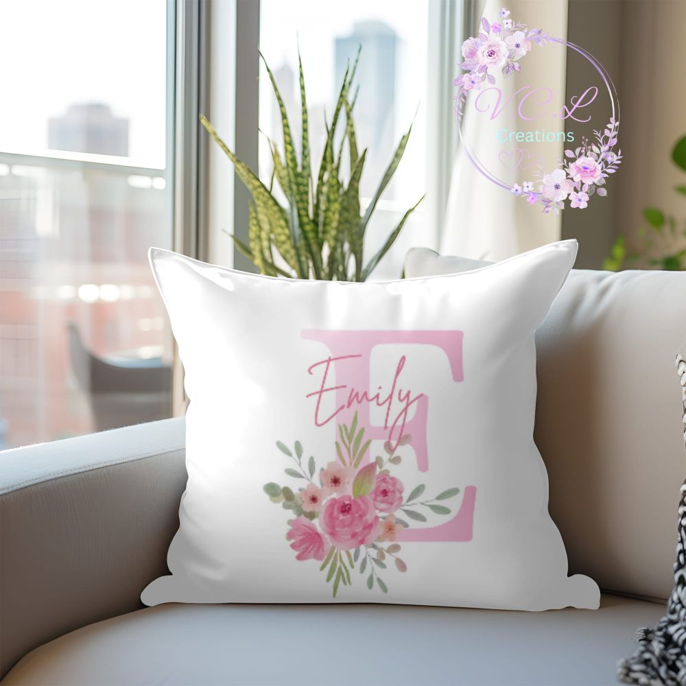 personalised letter and name cushion with inner. - Image 3